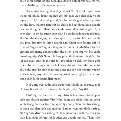 Sách - Thiết Kế Tổ Chức Dựa Trên Lõi Kinh Doanh - Công Thức Vàng Để Quản Trị Và Vận Hành Doanh Nghiệp Hiệu Quả
