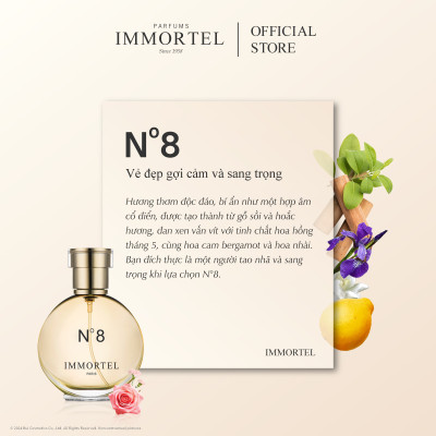 Nước Hoa Nữ IMMORTEL No8 - 8 mL Eau de Parfum - Chính hãng Pháp