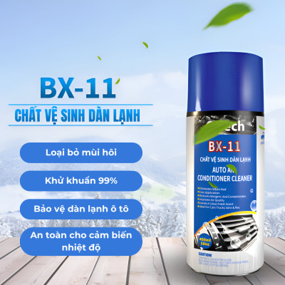 Bình Xịt Tạo Bọt Vệ Sinh Điều Hoà Dàn Lạnh Ô Tô Khử Mùi Máy Lạnh O’tech BX-11 Air Conditioner Foam Cleaner - Hàng Chính Hãng