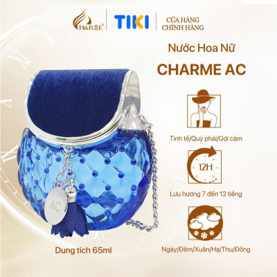 Nước hoa nữ cao cấp, Charme AC, mùi hương tinh tế, quý phái, gợi cảm, tỏa hương suốt ngày dài, 65ml