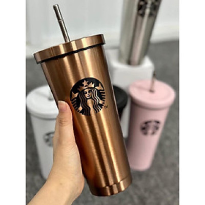 Cốc giữ nhiệt 750ml nhiều mầu lõi INOX 304 kèm ống hút