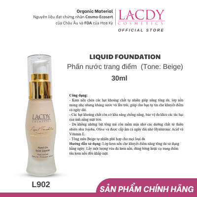 Kem nền dạng lỏng - L902 LIQUID FOUNDATION 30ml