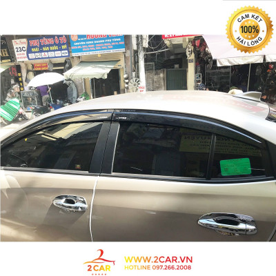 Vè Che Mưa Xe Toyota Vios 2003- 2017- 2019- 2022, loại nhựa đen cao cấp