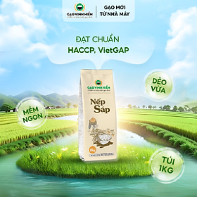 Gạo Nếp Sáp Vinh Hiển 1KG - Dẻo thơm, nếp ngon