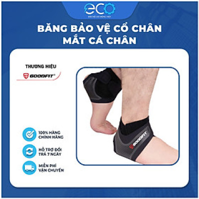 Băng bảo vệ cổ chân GoodFit GF611A băng quấn cổ chân, mắt cá chân mỏng nhẹ, miếng dán chắc chắn