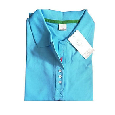 Áo Thun Cá Sấu Nữ Có Cổ -Màu thiên thanh (45-75kg)