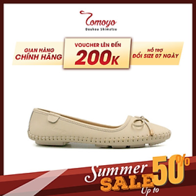 Giày Búp Bê Nữ Đính Nơ Tomoyo TMW32209