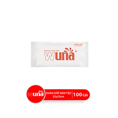 Combo Bao Khăn Giấy Ướt SSuper WUNA 25x25cm, 100 Cái/Bao