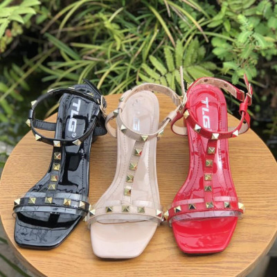 Sandal cao gót nữ quai đính đá hot trend  trẻ trung năng động 20742