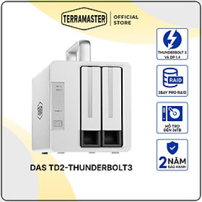 Thiết bị lưu trữ mạng DAS TerraMaster TD2-Thunderbolt 3 Hàng chính hãng