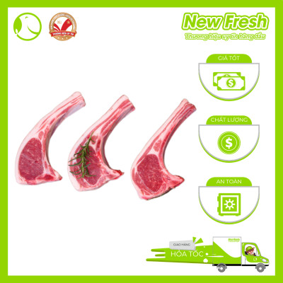 Sườn Cừu Úc Cao Cấp Có Xương Sống Cắt Lát - Túi 1Kg