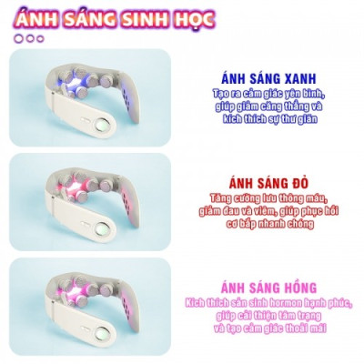 Máy massage cổ xung điện Nikio NK-131 - 8 điện cực, 2 miếng dán, HDSD bằng giọng nói