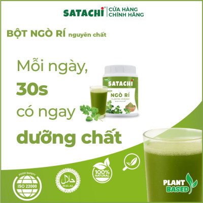 Bột Ngò Rí nguyê n chấ t SATACHI. Giả m că ng thẳ ng, lo â u, tố t cho Ga n Th ận, điều hò a kin h nguy ệt. Hộp 86g