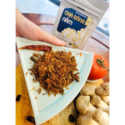 Chà bông nấm đông cô gói 150g - Vegan Mushroom Floss - Golden Lê