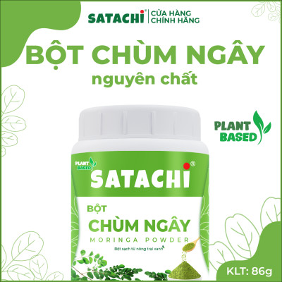 Bột Chùm Ngây SATACHI nguyên chất. Tăng cường Trí Não, bảo vệ Tim Gan, phòng ngừa bệnh Xương Khớp. Hộp 86g và 258g