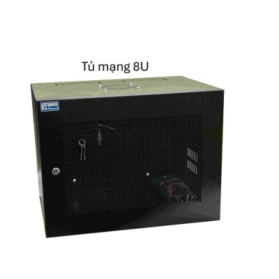 Tủ rack 8U treo tường Famrack 8UD500 – Sâu 500mm – Đựng thiết bị mạng, điện nhẹ