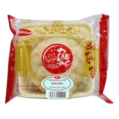 Bánh trung thu Lava phomai hạt sen hạt chia 0 trứng 150 gam 8X Bibica