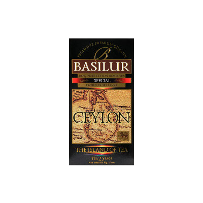 Trà Đen Ceylon Basilur Island Of Tea - Phiên Bản Trà đen Đặc Biệt 50g (Hộp Giấy)