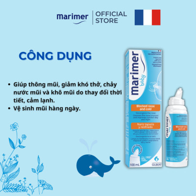 Xịt Mũi Nước Biển Sâu Marimer - Thông mũi, Giảm Nghẹt Mũi Dành Cho Trẻ Sơ Sinh - 7203C