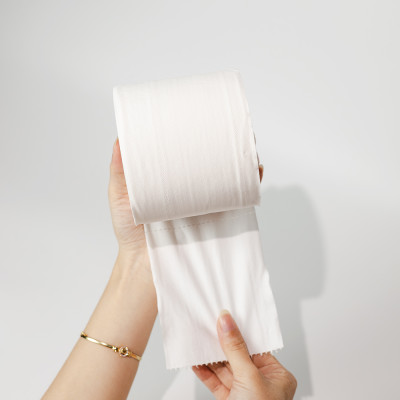 Giấy vệ sinh Ecotissue 3 lớp lốc 6 cuộn không lõi cao cấp mềm dai tự nhiên