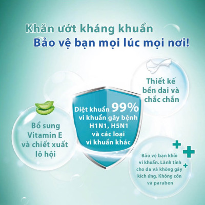 [MUA 3 LỐC TẶNG 1 GÓI KHĂN ƯỚT PROTECT] Khăn Uớt Mini Tempo Protect Ngăn Ngừa Vi Khuẩn cao cấp - Diệt khuẩn 99% - Thương hiệu Đức