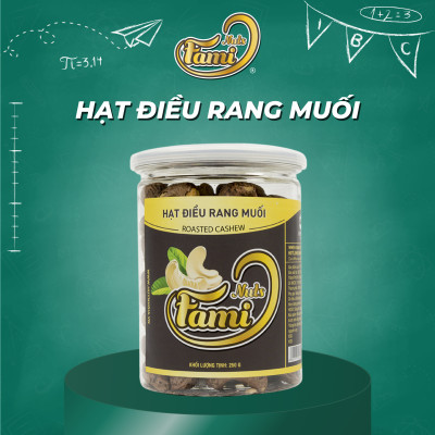 Hạt Điều Rang Muối Vỏ Lụa Hũ Nắp Nhôm Fami (250g)