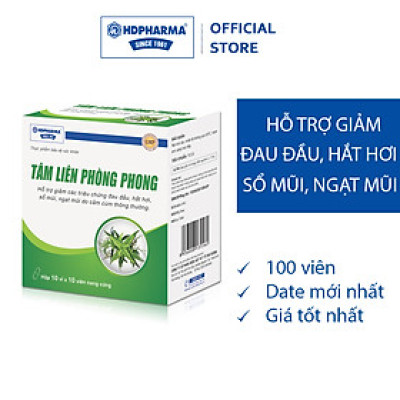 Thực Phẩm BVSK Tâm Liên Phòng Phong - Hỗ Trợ Giảm Các Triệu Chứng Đau Đầu, Hắt Hơi, Sổ Mũi, Ngạt Mũi