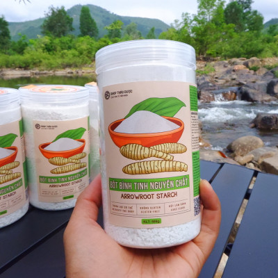 Bột Bình Tinh Nguyên Chất - Tinh Bột Củ Dong - Đặc Sản Bình Định Xứ Nẫu - Thanh Nhiệt, Mát Gan, Tốt Cho Tiêu Hoá