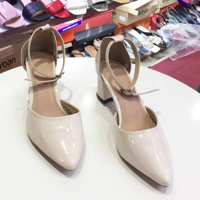 Giày cao gót công sở Hot trend da bóng 21137