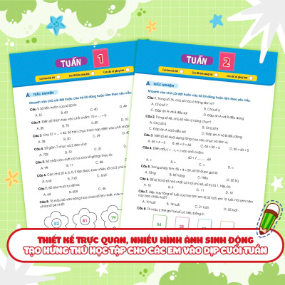 Sách - Phiếu Bài Tập Cuối Tuần Toán, Tiếng Việt, Tiếng Anh Lớp 2 - Chọn Lẻ 3 Môn - Megabook