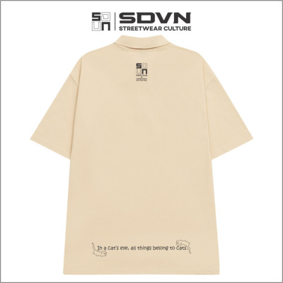 Áo Thun POLO Unisex Form Rộng - Brand Chính Hãng SDVN - CATS RULED