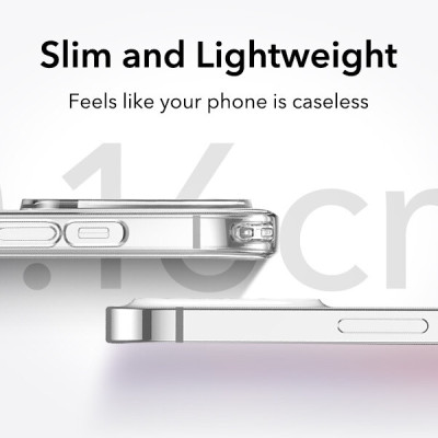 Ốp Lưng dành cho iPhone 14 Pro / 14 Pro Max/ 14/ 14 Plus/  ESR Project Zero Clear Case Trong Suốt Chống Ố Vàng - Kèm Combo Kính Cường Lực Màn Hình và Camera- Hàng Chính Hãng