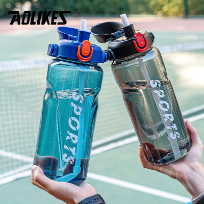 Bình Nước Thể Thao 1500ml AOLIKES SC1500 - Nhựa Tritan Cao Cấp, Chống Rò Rỉ, Có Ống Hút & Vạch Đo