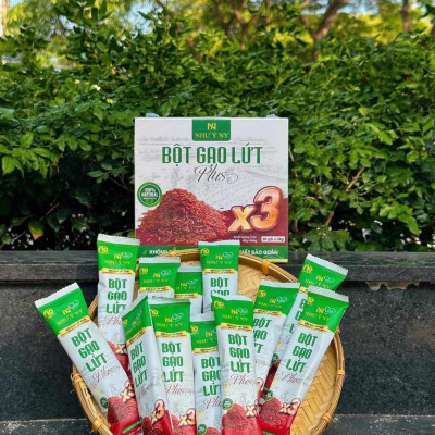 [mua 2 tặng 1] Bột Gạo Lứt Plus X3 Như Ý Dùng Thay Cho Bữa Ăn Hỗ Trợ Giảm Cân, Hỗ Trợ Giảm Mỡ Hộp 20 Gói