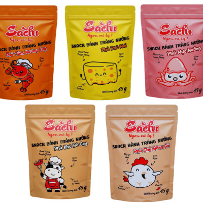 Snack bánh tráng tẩm vị chà bông gà 25 bì