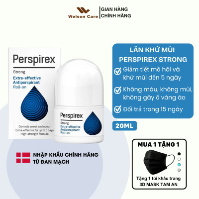 Lăn Nách Khử Mùi Perspirex Strong / Original / Comfort / For Men Cho Mọi Loại Da 20ml