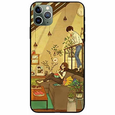 Ốp lưng dành cho Iphone 11 Pro Max mẫu Cặp Đôi Ăn Dưa