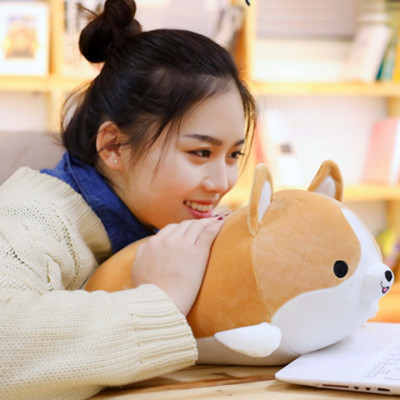 Thú nhồi bông hình chó Corgi đáng yêu TNB234  - Màu ngẫu nhiên