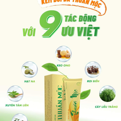 Combo 5 tuýp kem bôi da thuần mộc trị hăm chàm sữa mụn nhọt Thanh Mộc Hương 16g