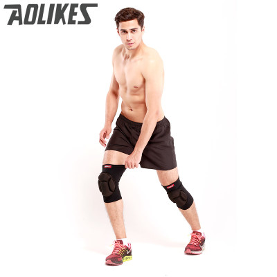 Đai miếng đệm bảo vệ đầu gối AOLIKES A-0217B đàn hồi Rubber cushion anti-collision knee pad