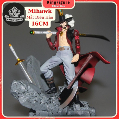 Mô Hình Mihawk Mắt Diều Hâu 16CM Mô hình One Piece Cao Cấp, Figure Mô Hình Anmie One Piece Luffy Vua Hải Tặc