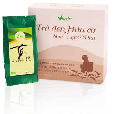 Combo 3 hộp Trà  Xanh + Hồng + Đen Hữu Cơ shan tuyết cổ thụ (Trà Búp)