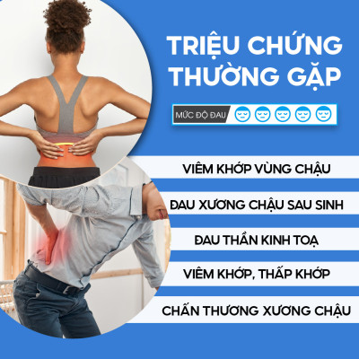 Đai bảo vệ xương chậu loại cứng Phiten supporter pelvis firm hard type AP248003/AP248004/P248005