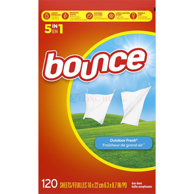 Giấy thơm quần áo Bounce Sheets (120 tờ) - Hàng chính hãng