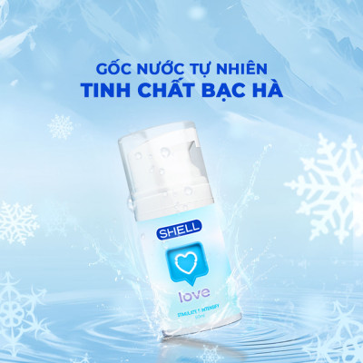 Gel bôi trơn tăng khoái cảm nữ Shell Love Blue - Chai 50ml | SHELL CHÍNH HÃNG