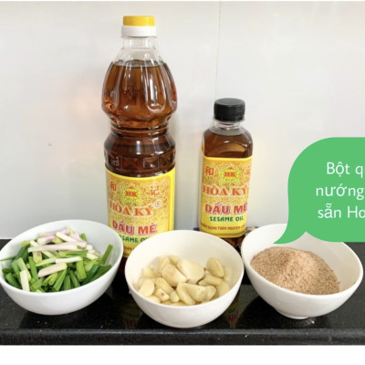Bột tỏi 500gr Hoà Ký thơm tròn vị tỏi nguyên chất