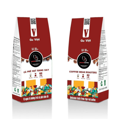 Cà Phê Rovina Gu Việt -  Pha Phin -  Gói 250gr Xay Sẵn Mùi Thơm Quyến Rũ, Đậm Đà Đúng Gu Việt