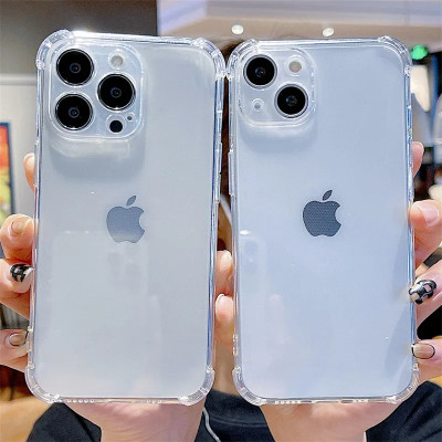 Ốp lưng cho iPhone 14, iPhone 14 Plus, iPhone 14 Pro, iPhone 14 Pro Max, iPhone 15, iPhone 15 Plus, iPhone 15 Pro, iPhone 15 Pro Max, dẻo trong chống sốc cao cấp - Hàng chính hãng