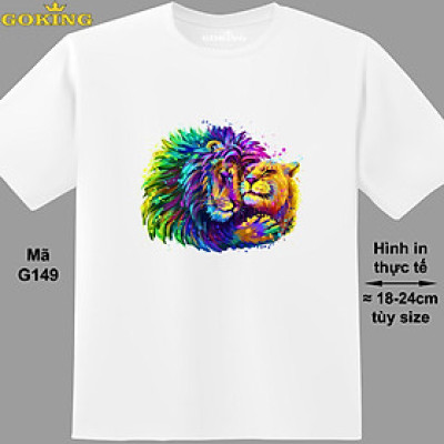 SƯ TỬ, mã G149. Áo thun siêu đẹp cho cả gia đình. Form unisex cho nam nữ, trẻ em, bé trai gái. Quà tặng ý nghĩa cho bố mẹ, con cái, bạn bè, doanh nghiệp, hội nhóm