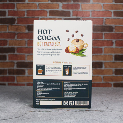 Bột cacao sữa Heyday - Hot Cocoa hộp 12 gói x 20g - Đậm vị chân thật từ cacao nguyên chất